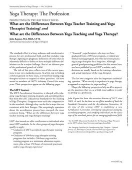 Yoga Therapy — No