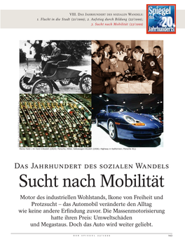 Sucht Nach Mobilität (23/1999) FOTOS: FORD (O