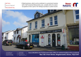 Nos 3 & 5 Fore Street, Kingskerswell, Devon, TQ12