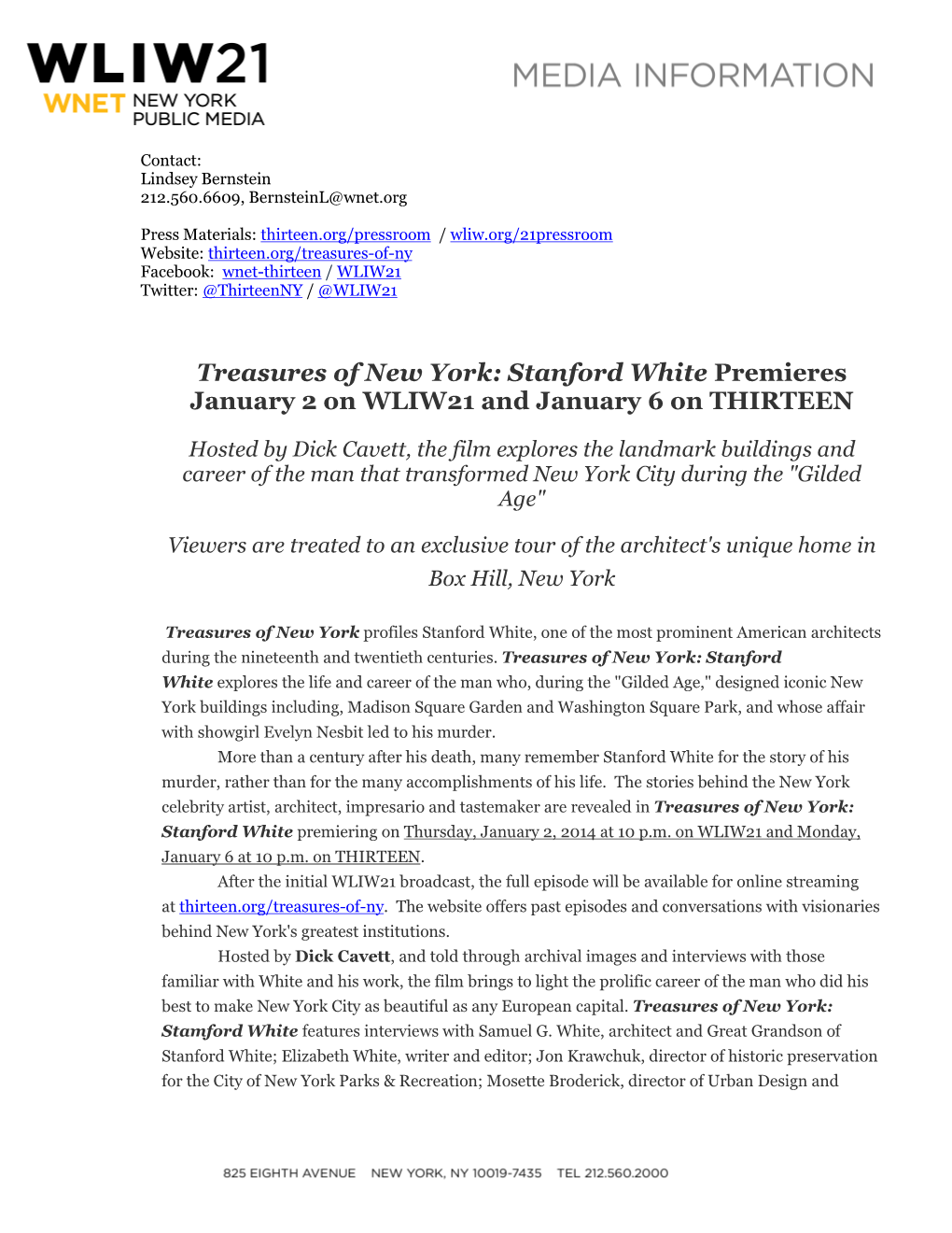 Treasures of NY Stanford White FINAL Rev 010613