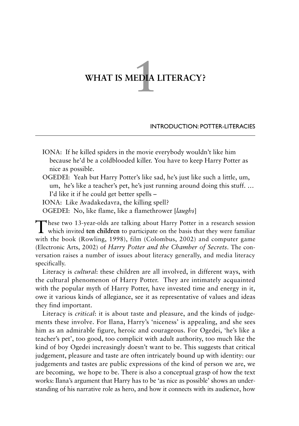 What Is Media Literacy?