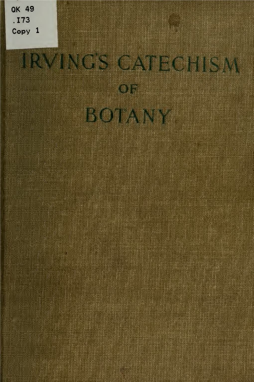 IRVING's Catechism of Botany