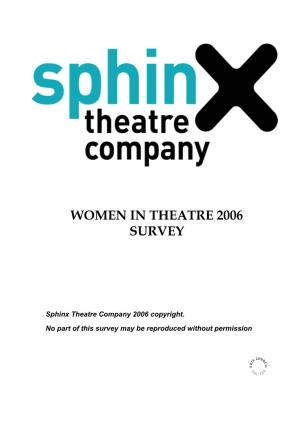 Women in Theatre 2006 Survey