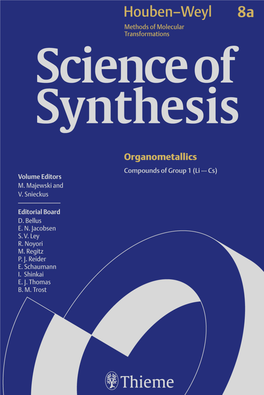 Thieme: Science of Synthesis Vol. 8A