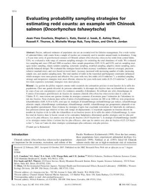 Evaluating Probability Sampling Strategies for Estimating Redd Counts: an Example with Chinook Salmon (Oncorhynchus Tshawytscha)
