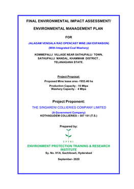 Final Environmental Impact Assessment