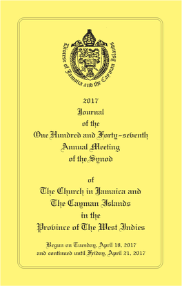 Synod Journal 2017