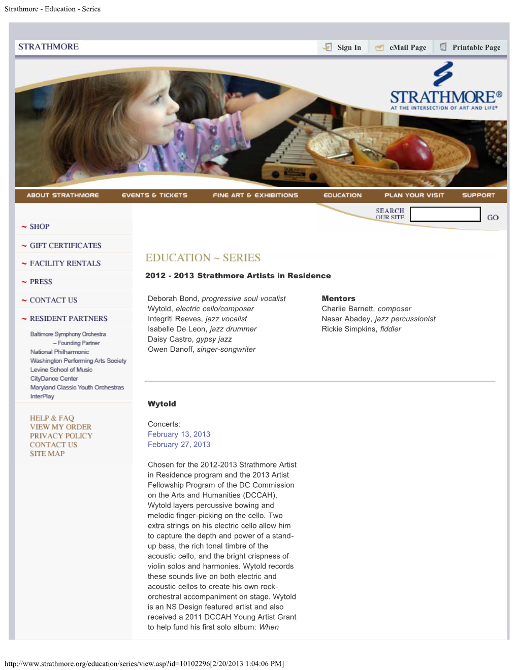 Strathmore - Education - Series