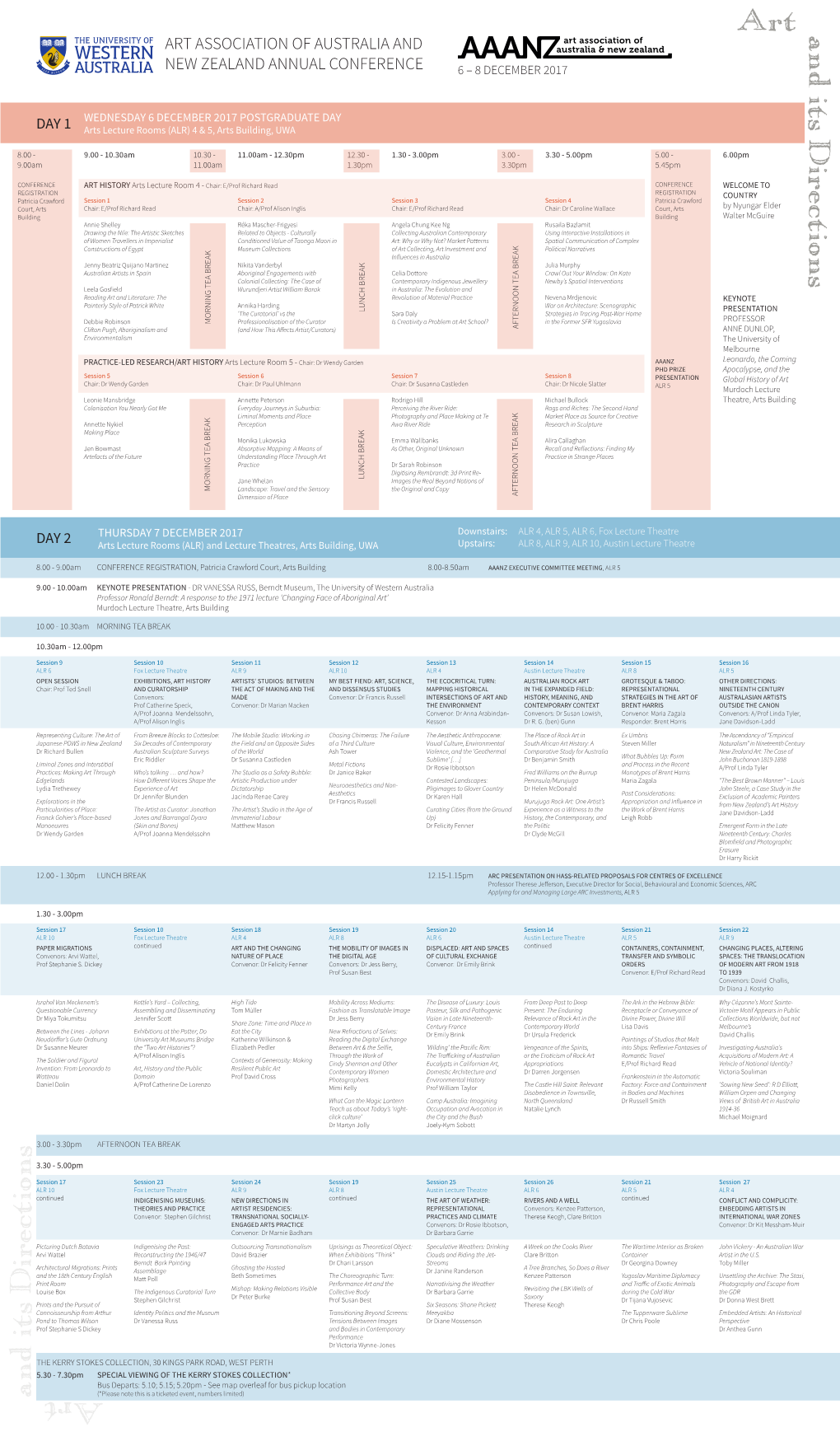Art Association of Australia and New Zealand Annual Conference 6 – 8 December 2017