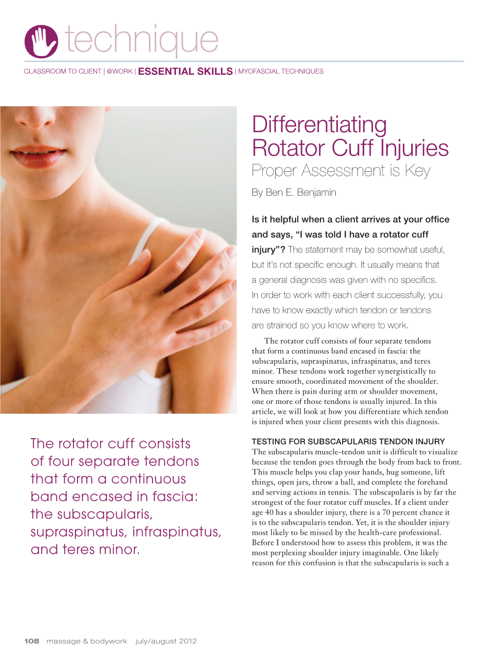 View of How to Differentiate Each Injury