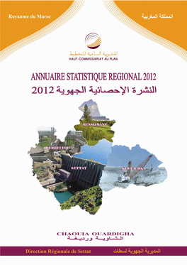 Annuaire Statistique Régional 2012