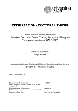 Dissertation / Doctoral Thesis