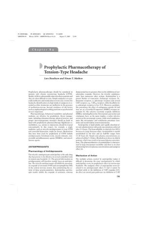 Prophylactic Pharmacotherapy of Tension-Type Headache