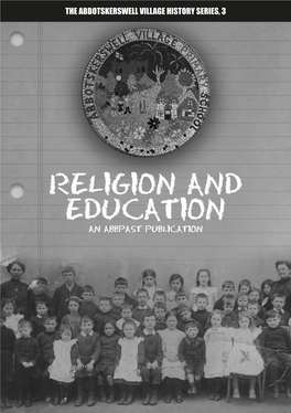 RELIGION and EDUCATION an ABBPAST PUBLICATION Introduction