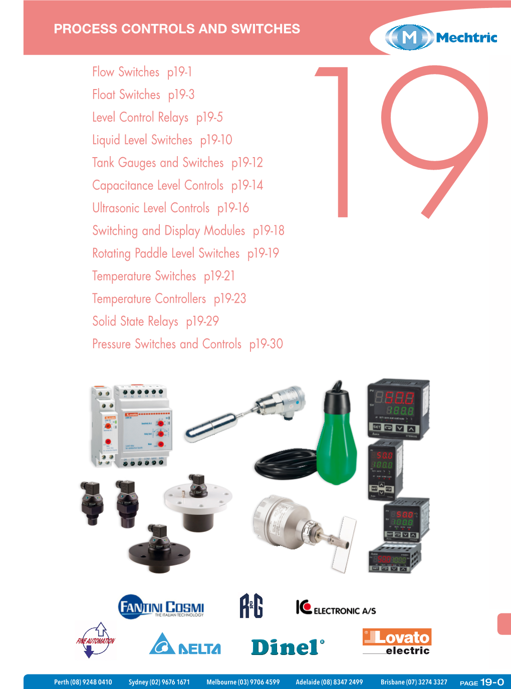 PROCESS CONTROLS and SWITCHES Flow Switches P19-1