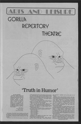 GORILLA RGPGRTORY Thghtrg 'Truth in Humor'