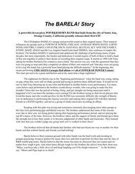 Barela's Story