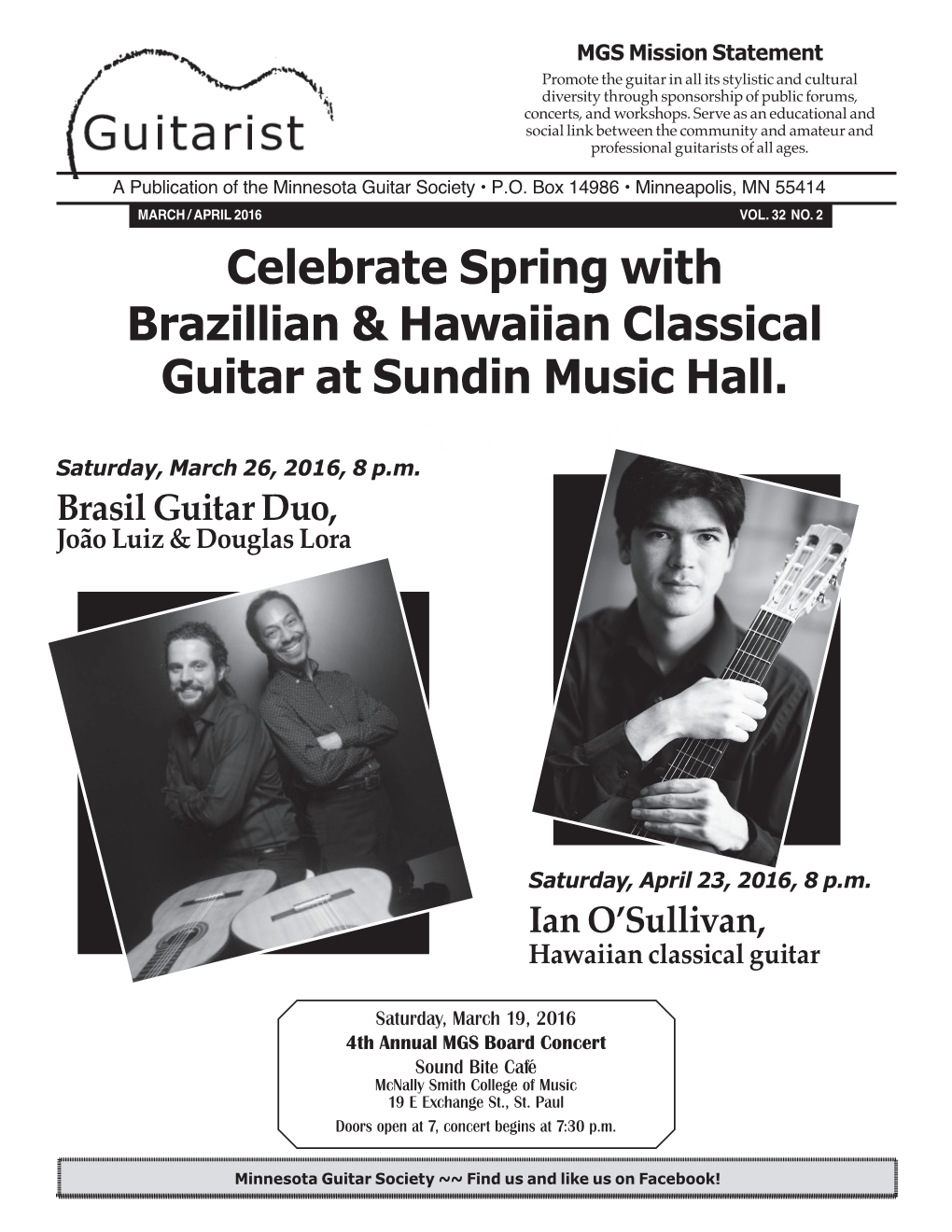 Celebrate Spring with Brazillian & Hawaiian Classical Guitar At