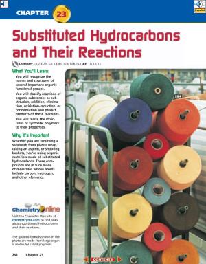 Chapter 23: Substituted Hydrocarbons and Their Reactions