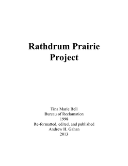 Rathdrum Prairie Project