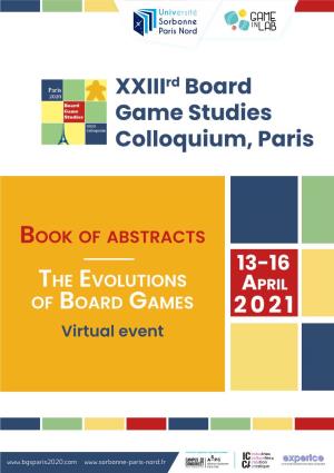 Xxiiird Board Game Studies Colloquium, Paris