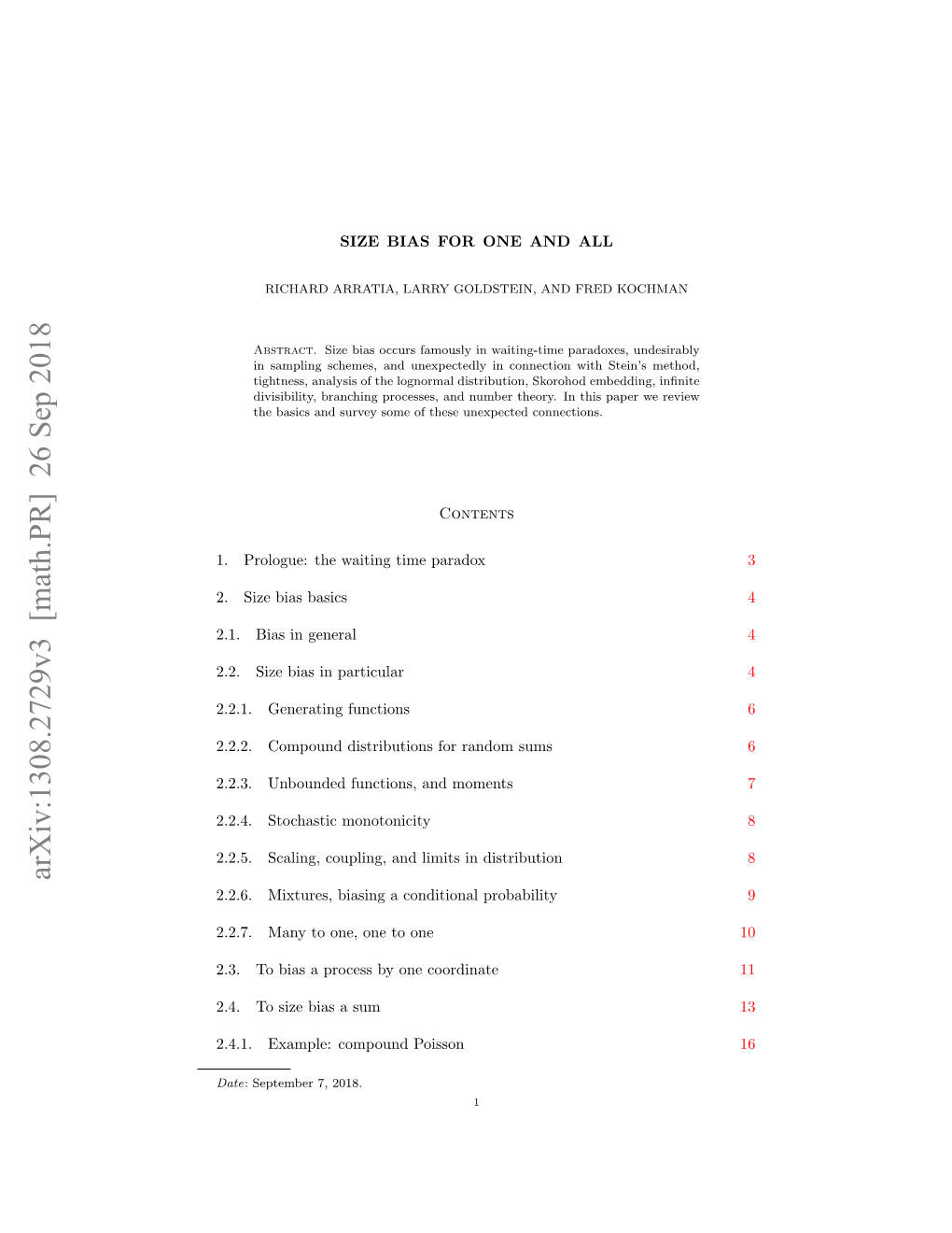 Arxiv:1308.2729V3 [Math.PR] 26 Sep 2018 2.2.6