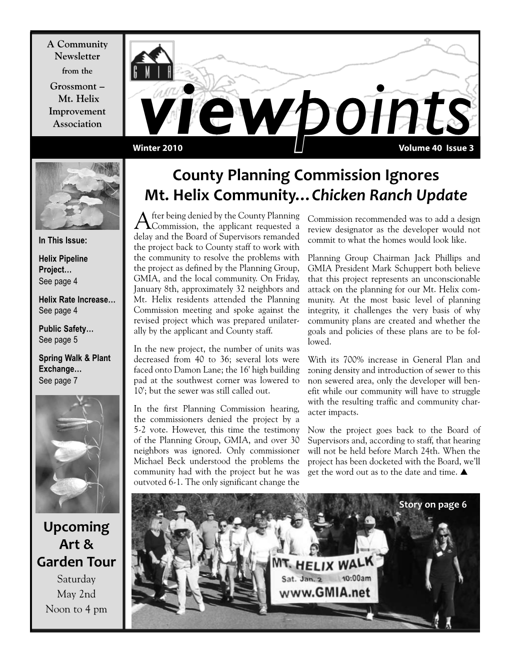 County Planning Commission Ignores Mt. Helix Community…Chicken Ranch Update