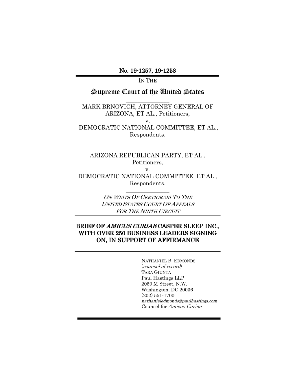 Amicus Briefs