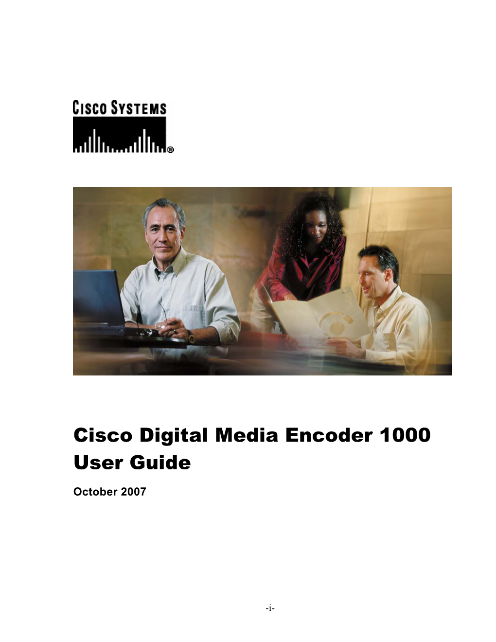 Cisco Digital Media Encoder 1000 User Guide