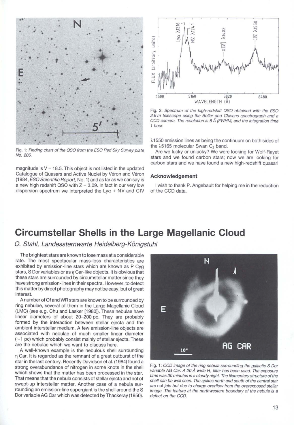 • '. Circumstellar Shells in the Large Magellanic Cloud
