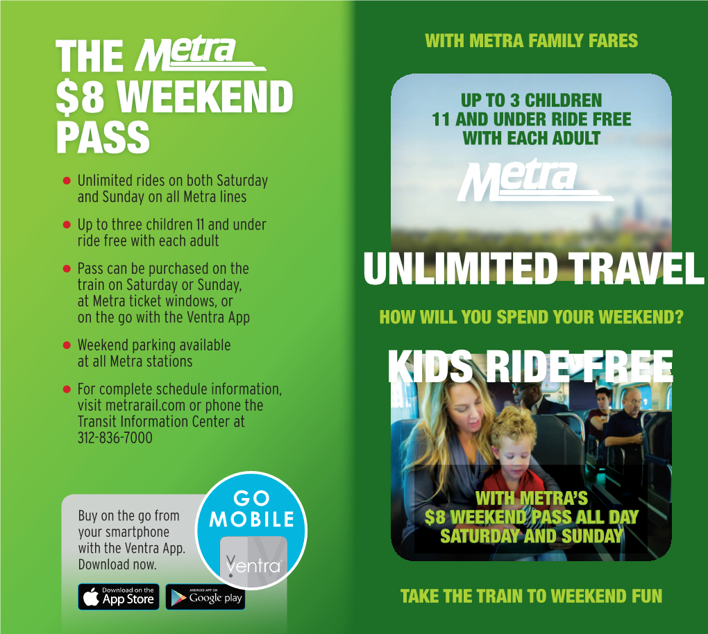 The $8 Weekend PASS Kids Ride Free Unlimited Travel