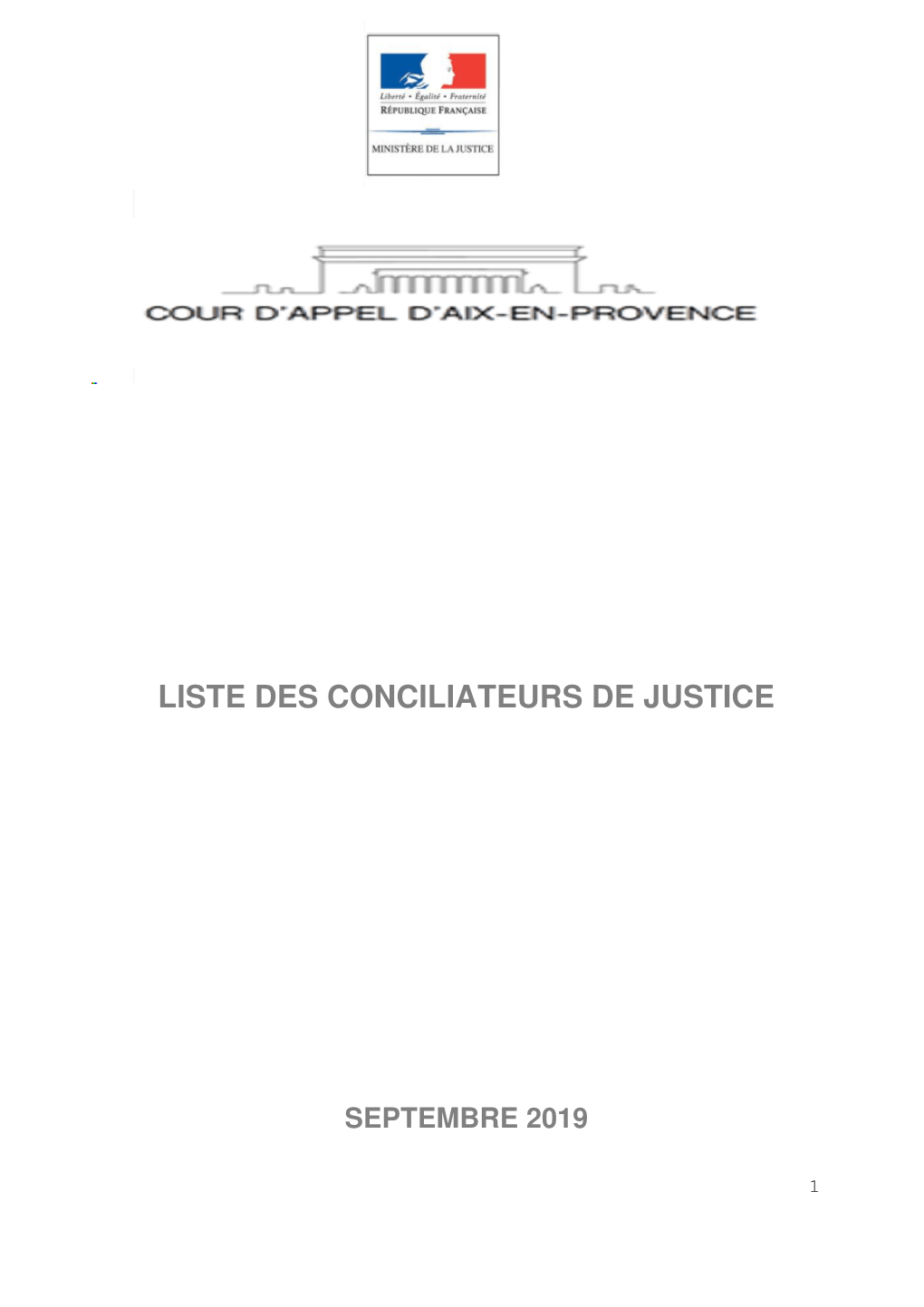 Liste Des Conciliateurs De Justice