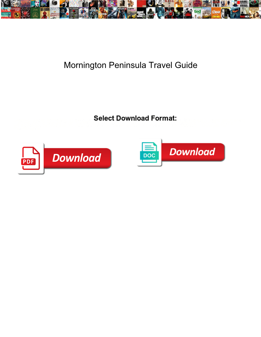 Mornington Peninsula Travel Guide