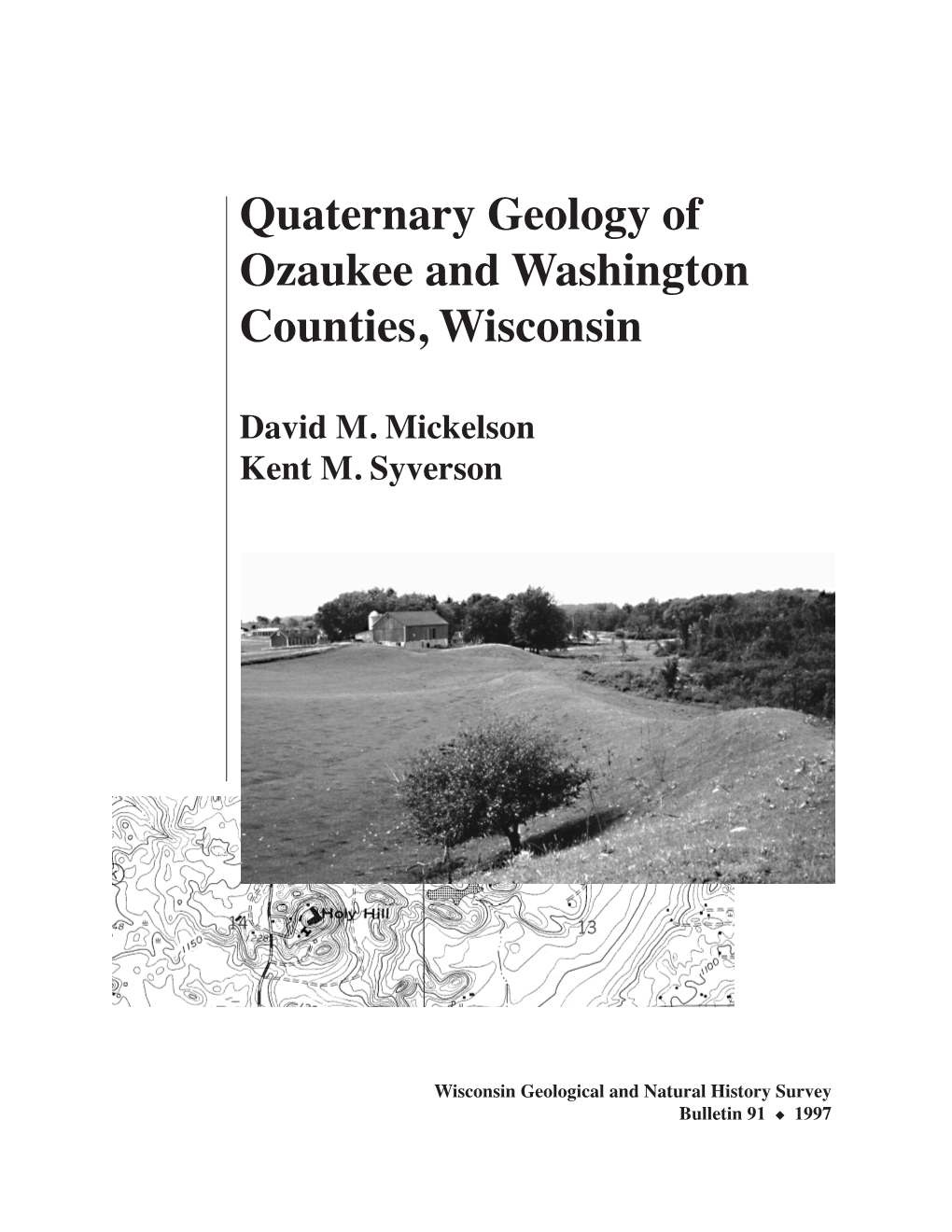 Quaternary Geology of Ozaukee and Washington Counties, Wisconsin