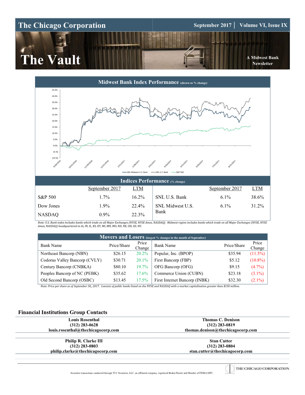 The Vault Newsletter