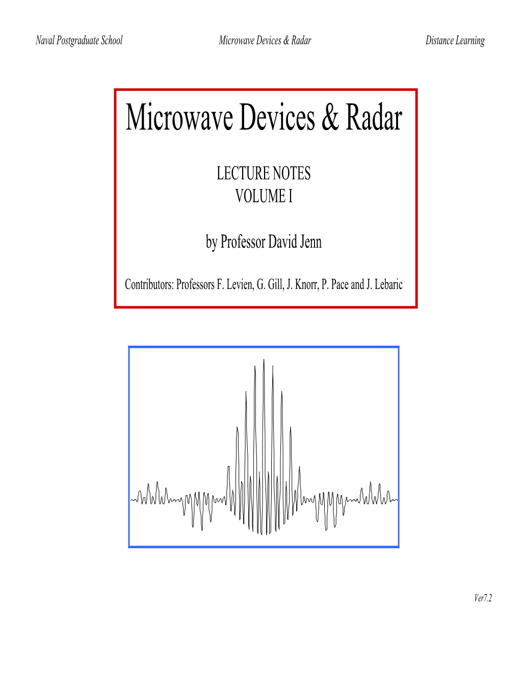 Microwave Devices & Radar