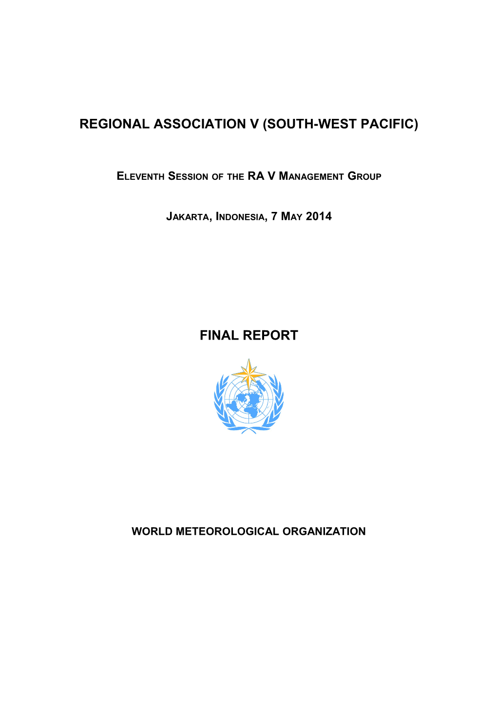 Regional Association V (South-West Pacific) s1