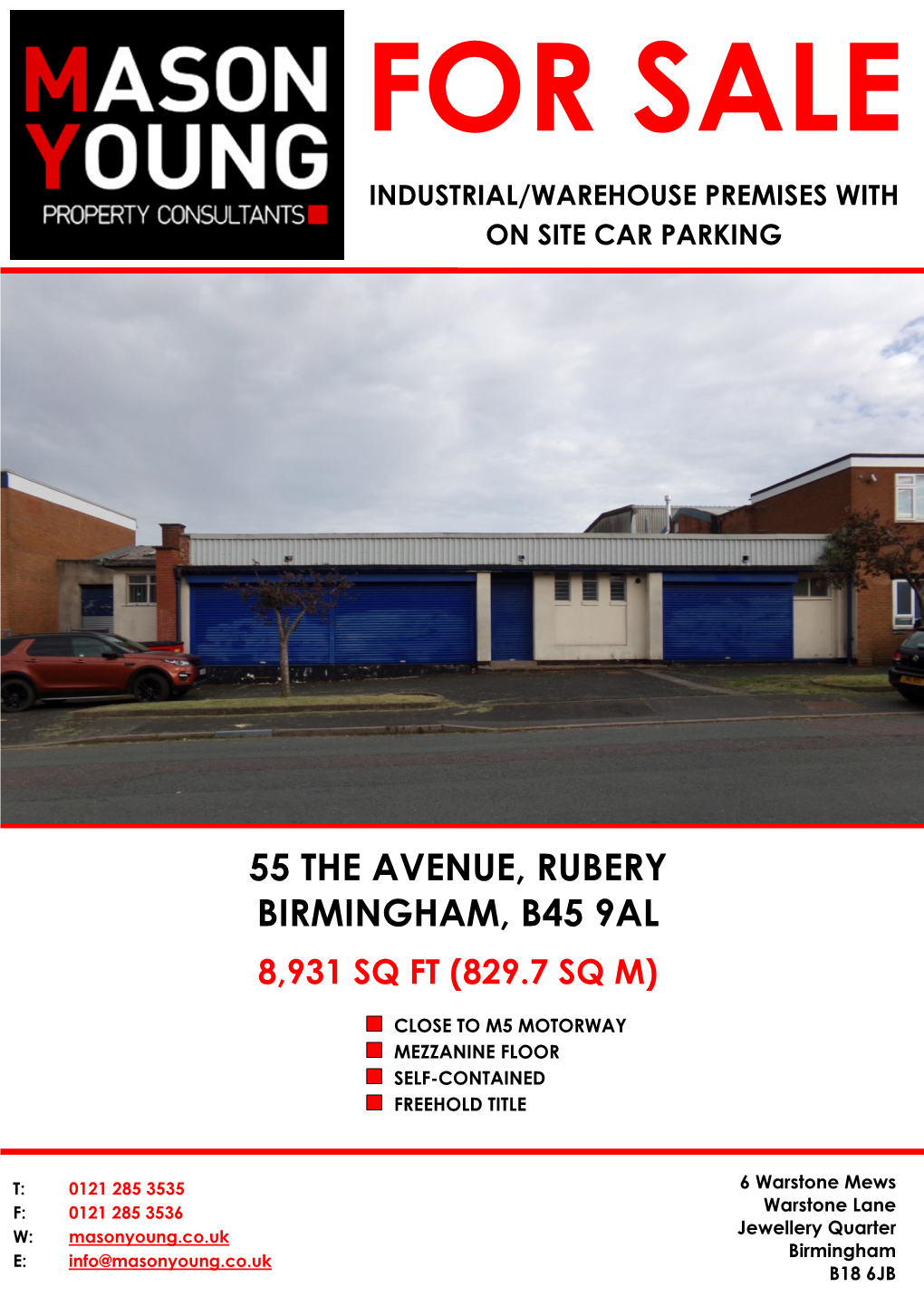 55 the Avenue, Rubery Birmingham, B45 9Al