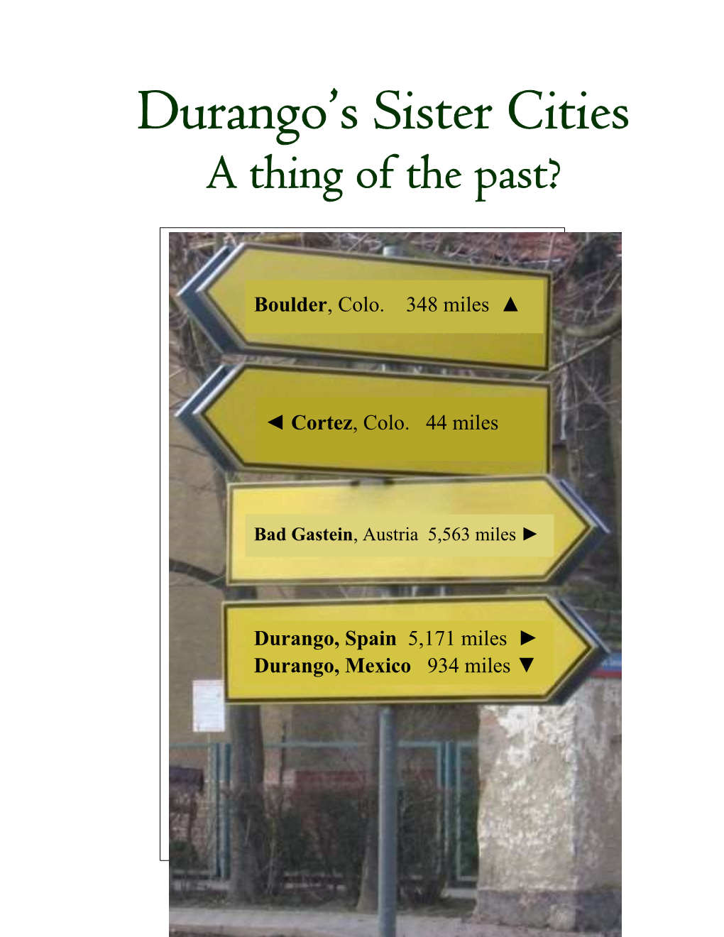 Durango's Sister Cities