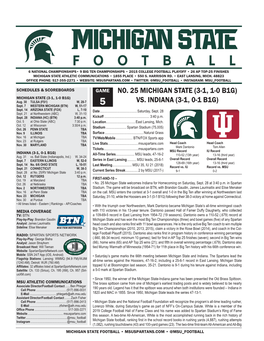 Michigan State Athletic Communications • 1855 Place • 550 S