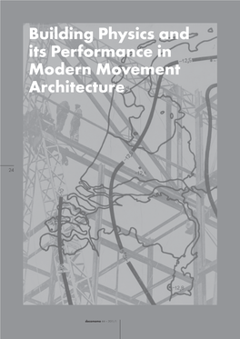 Building Physics and Its Performance in Modern Movement Architecture
