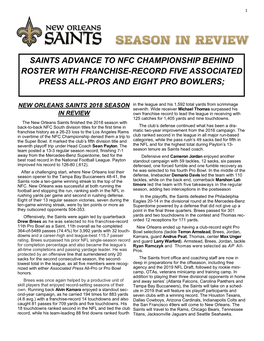 2018 New Orleans Saints Season in Review.Pub