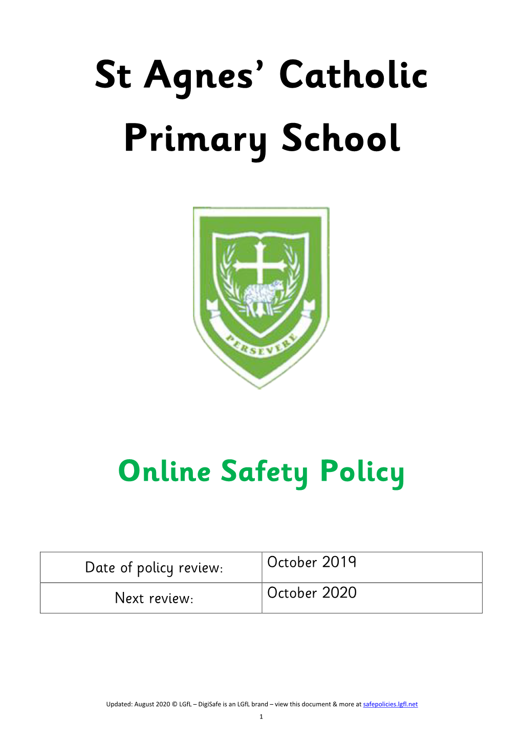 Online Safety Policy Template for Schools