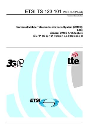 ETSI TS 123 101 V8.0.0 (2009-01) Technical Specification