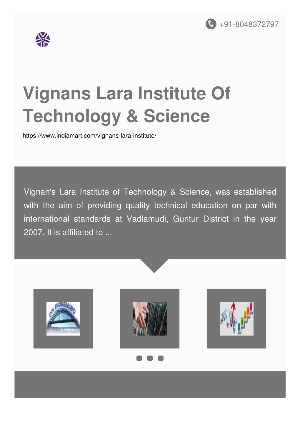 Vignans Lara Institute of Technology & Science