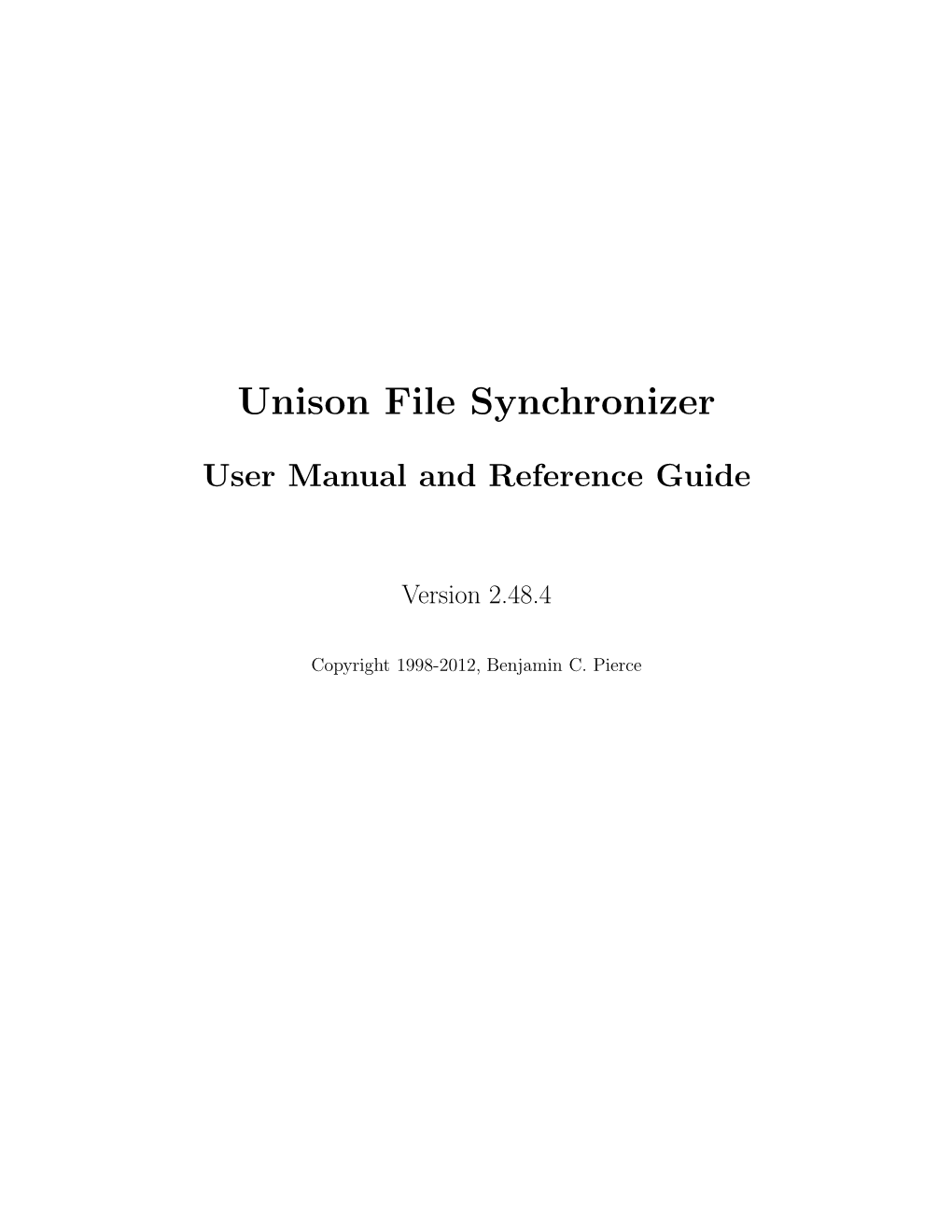 Unison File Synchronizer