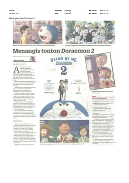 Kosmo Menangis Tonton Doraemon 2