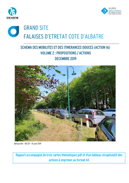 Schema Des Mobilites Et Des Itinerances Douces (Action 16) Volume 2 : Propositions / Actions Decembre 2019