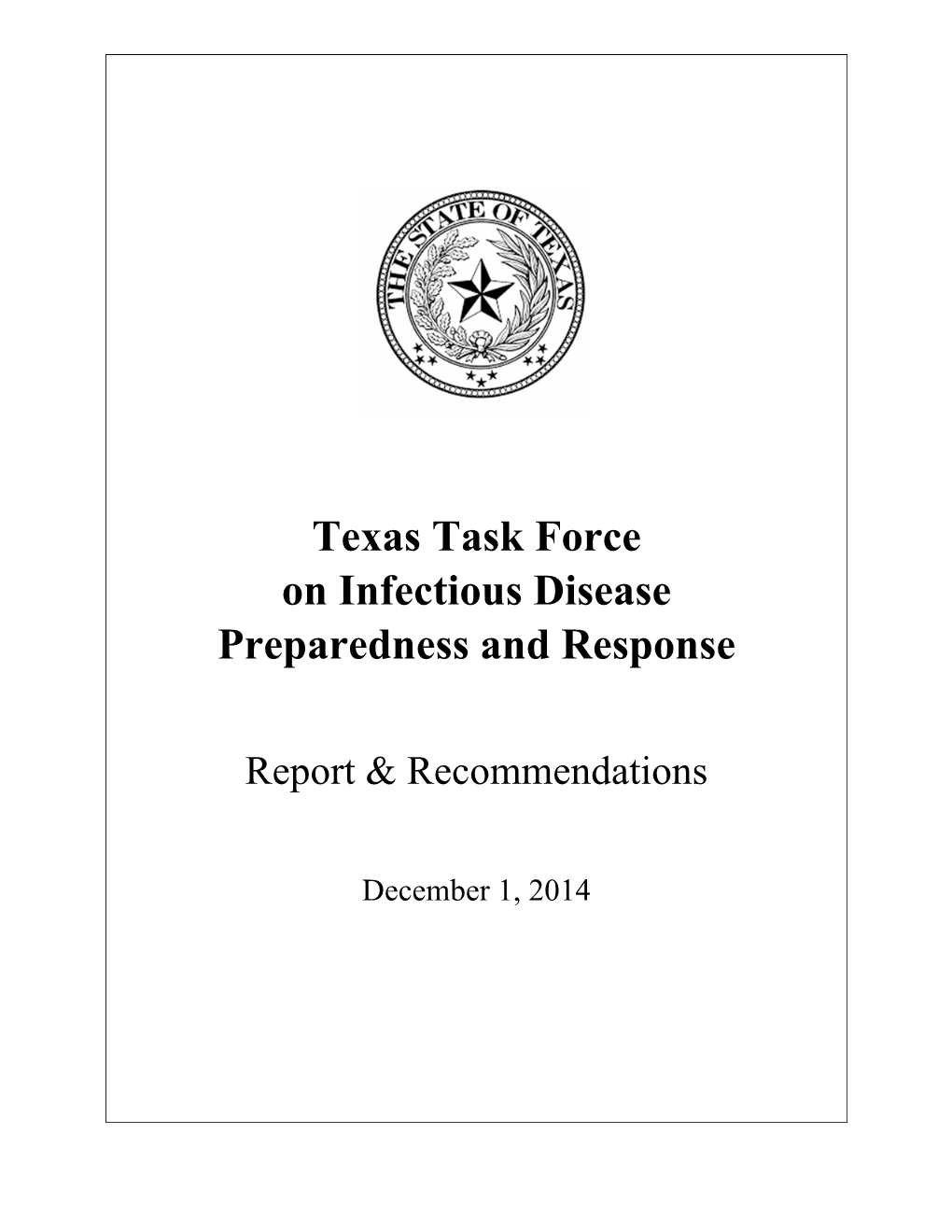 Task Force Report