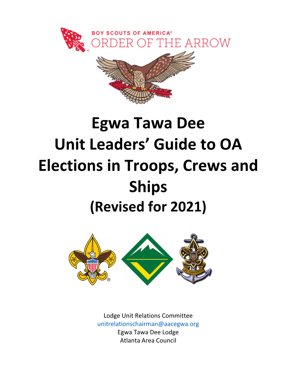 2021 Egwa Unit Leader Election Guide